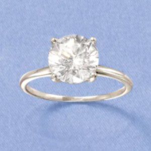 CZ Solitaire Promise Ring